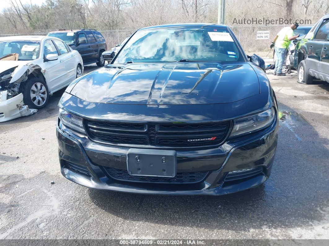 2016 Dodge Charger Sxt Black vin: 2C3CDXHG5GH215511