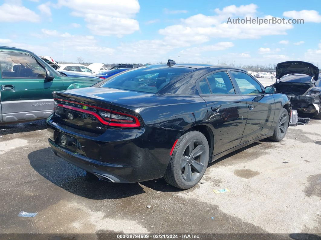 2016 Dodge Charger Sxt Black vin: 2C3CDXHG5GH215511