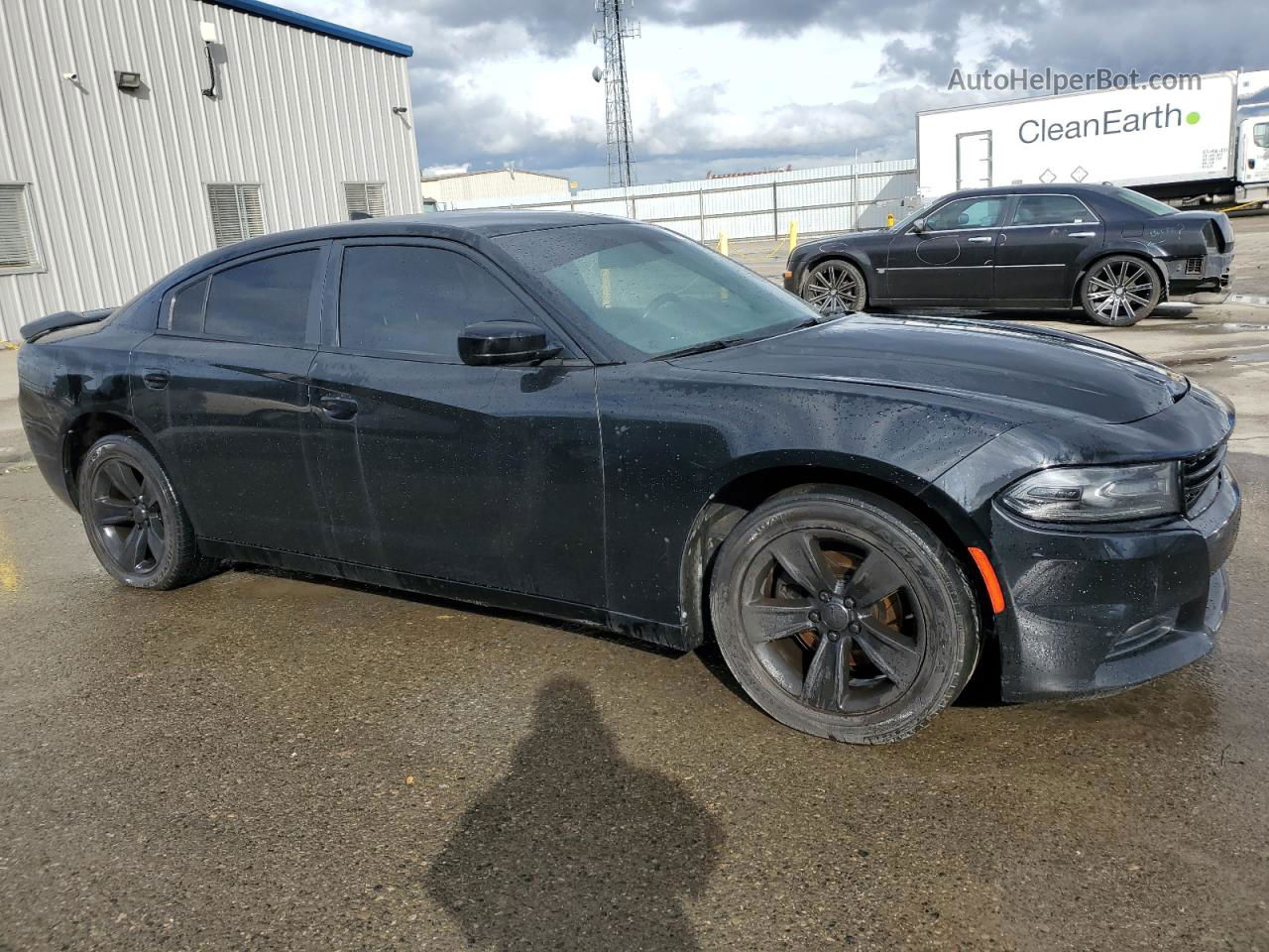 2016 Dodge Charger Sxt Black vin: 2C3CDXHG5GH246662