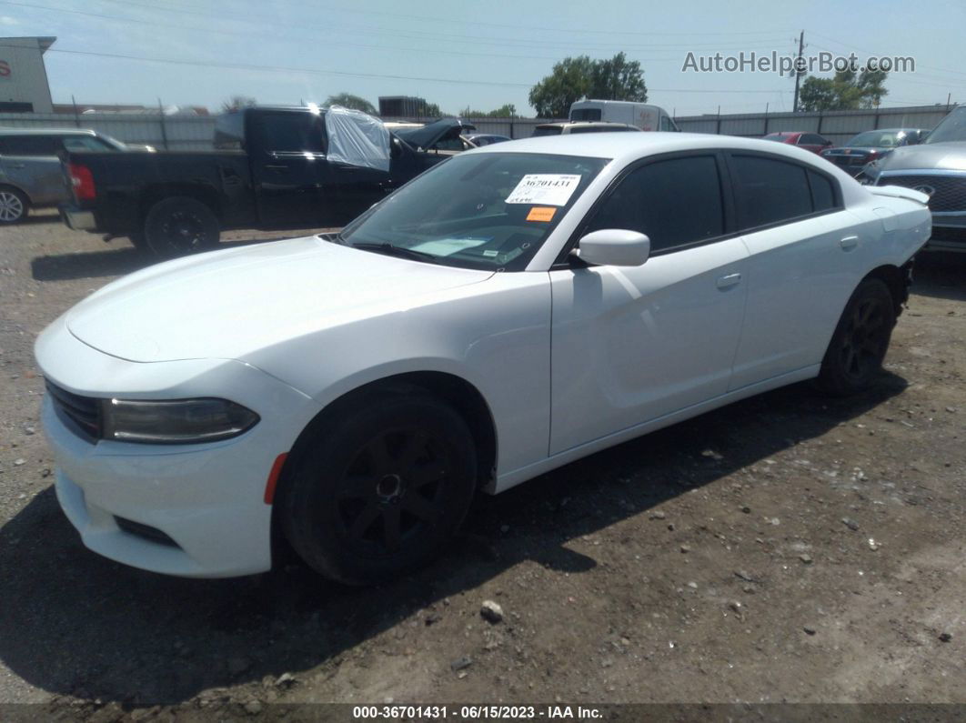 2016 Dodge Charger Sxt White vin: 2C3CDXHG5GH266443