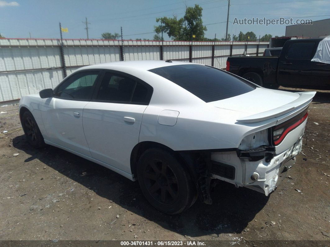 2016 Dodge Charger Sxt White vin: 2C3CDXHG5GH266443