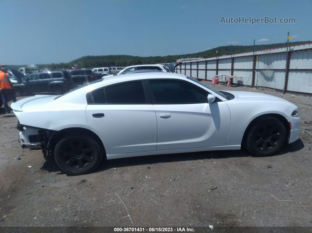 2016 Dodge Charger Sxt White vin: 2C3CDXHG5GH266443