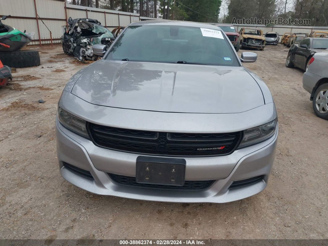 2016 Dodge Charger Sxt Silver vin: 2C3CDXHG5GH277233