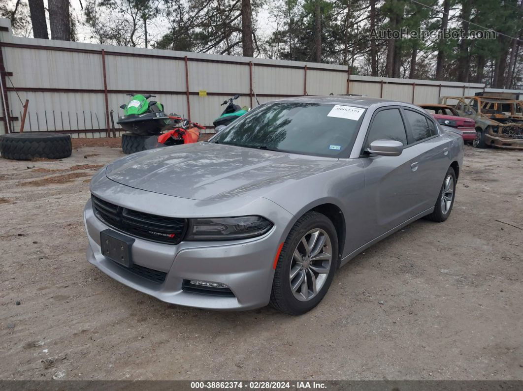 2016 Dodge Charger Sxt Silver vin: 2C3CDXHG5GH277233