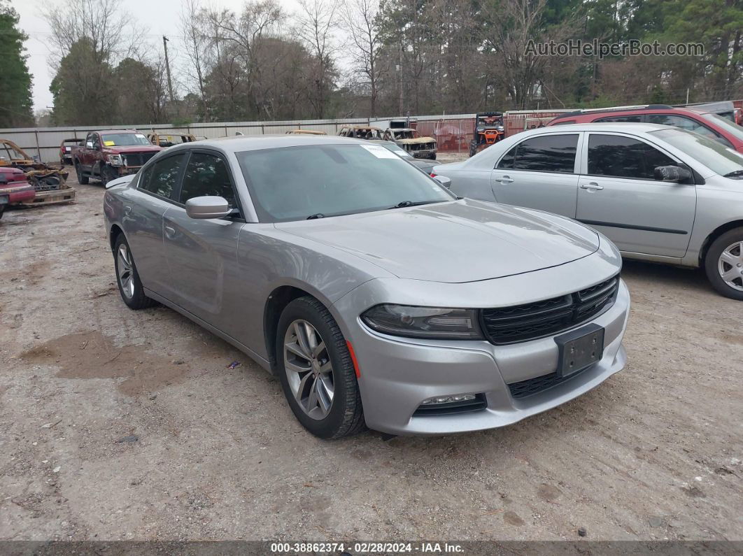 2016 Dodge Charger Sxt Silver vin: 2C3CDXHG5GH277233