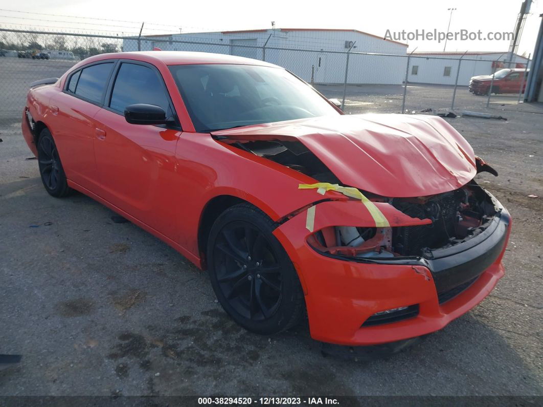 2016 Dodge Charger Sxt Orange vin: 2C3CDXHG5GH312837