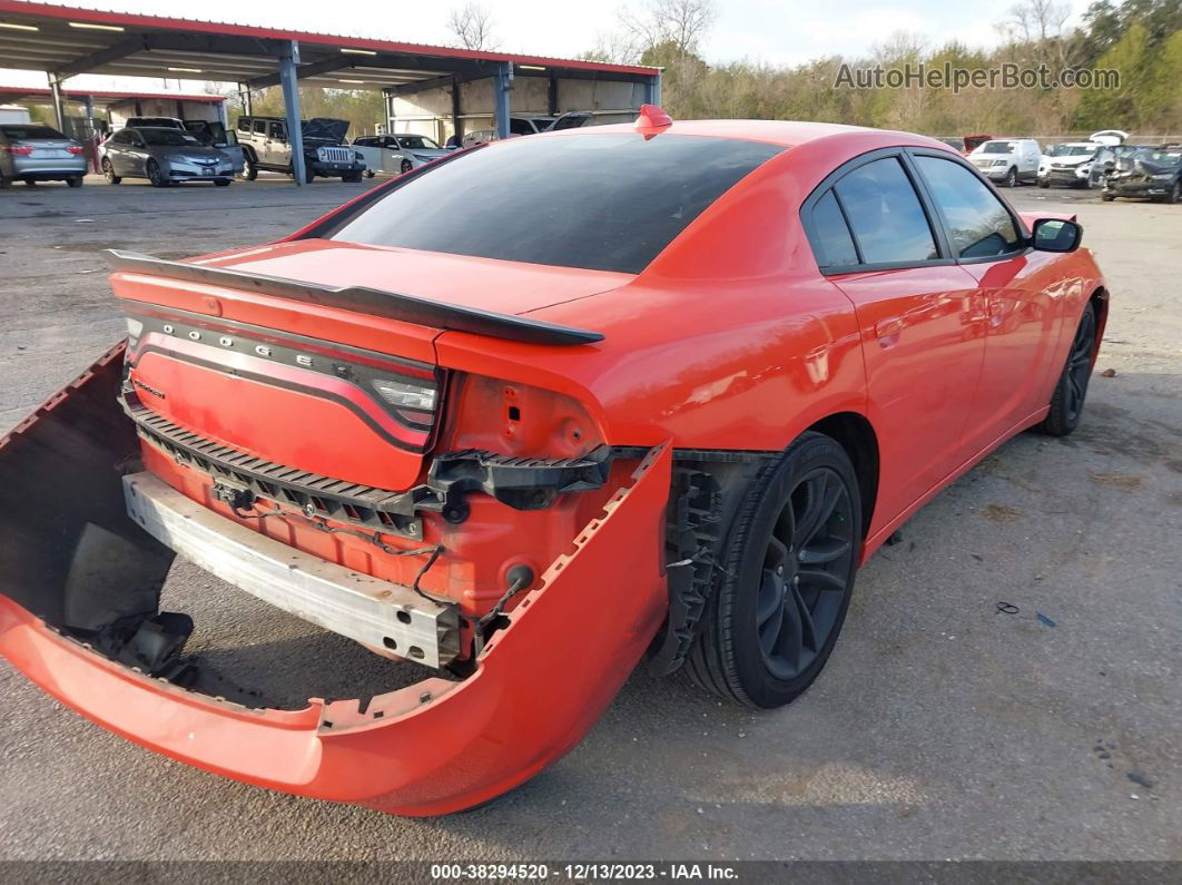 2016 Dodge Charger Sxt Orange vin: 2C3CDXHG5GH312837