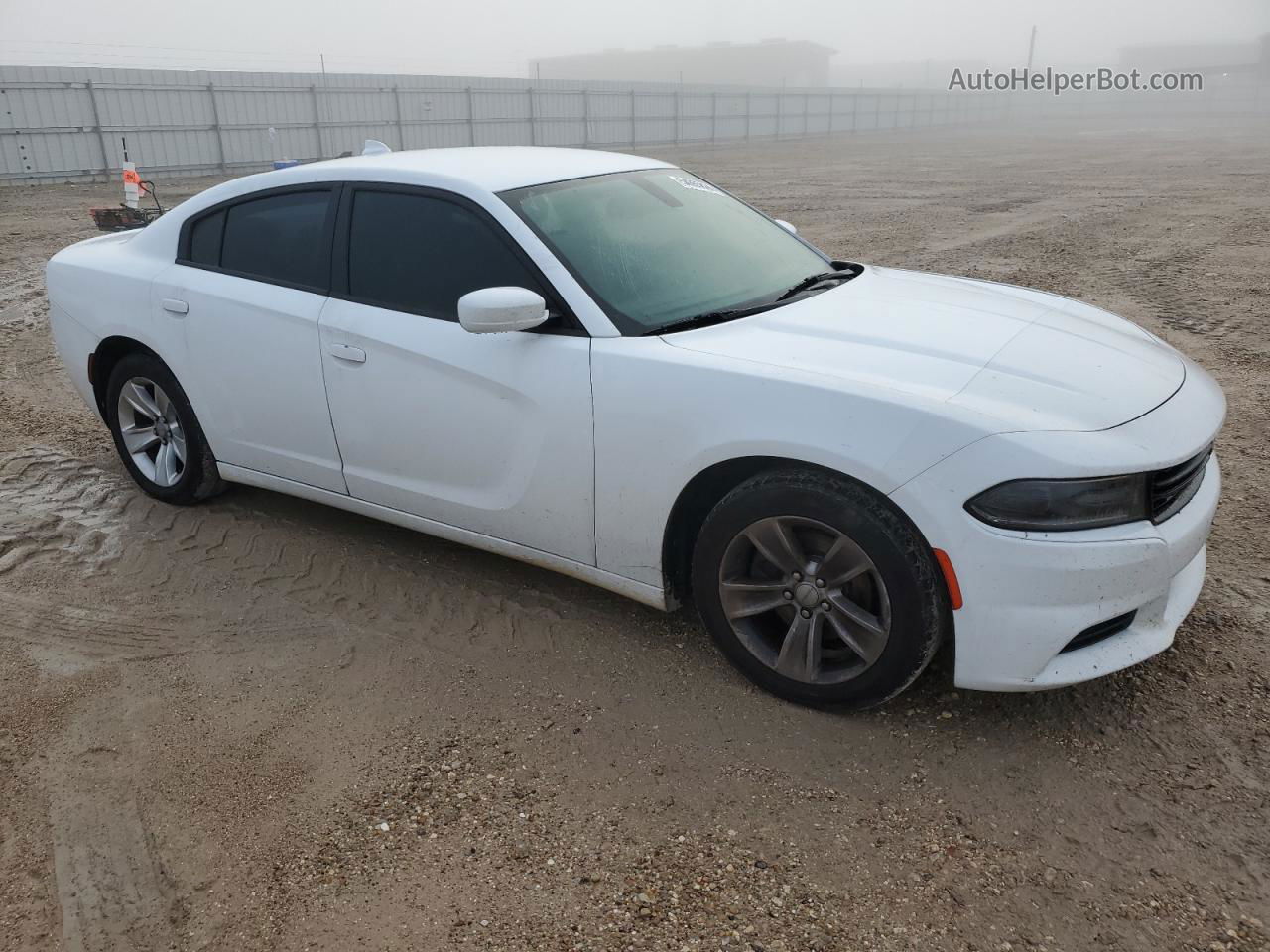 2016 Dodge Charger Sxt White vin: 2C3CDXHG5GH323854