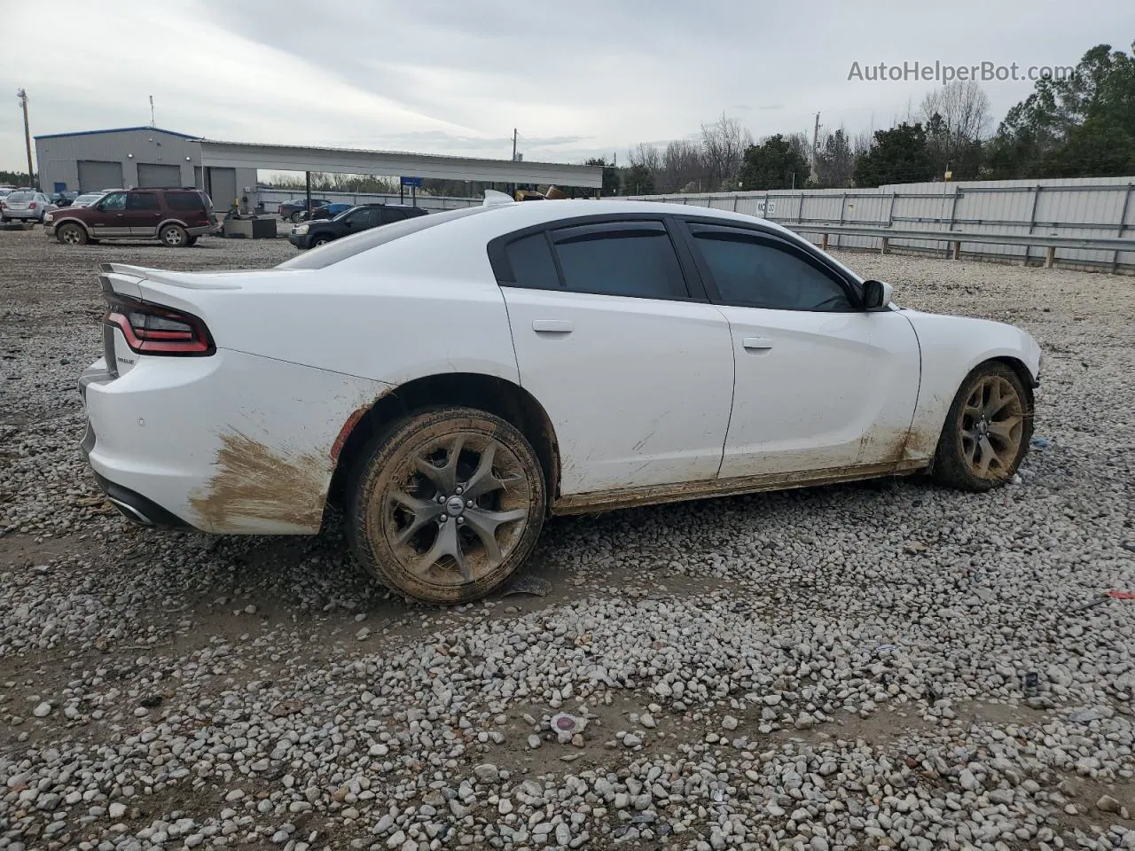 2017 Dodge Charger Sxt White vin: 2C3CDXHG5HH505071