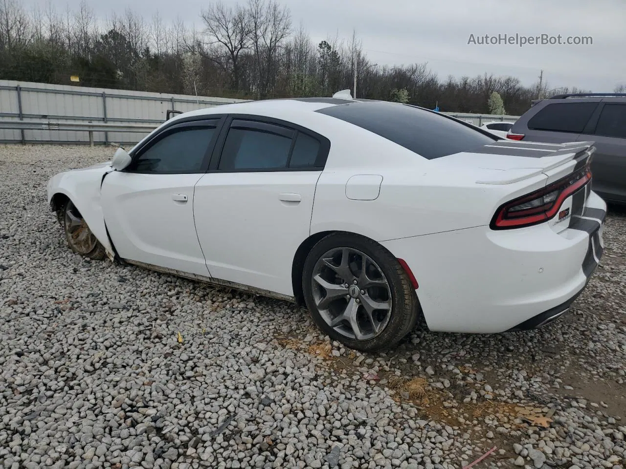 2017 Dodge Charger Sxt White vin: 2C3CDXHG5HH505071