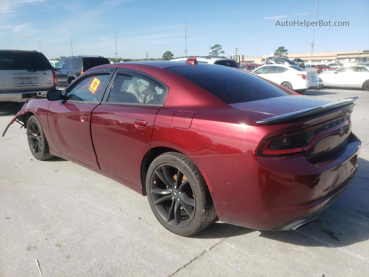 2017 Dodge Charger Sxt Burgundy vin: 2C3CDXHG5HH537079