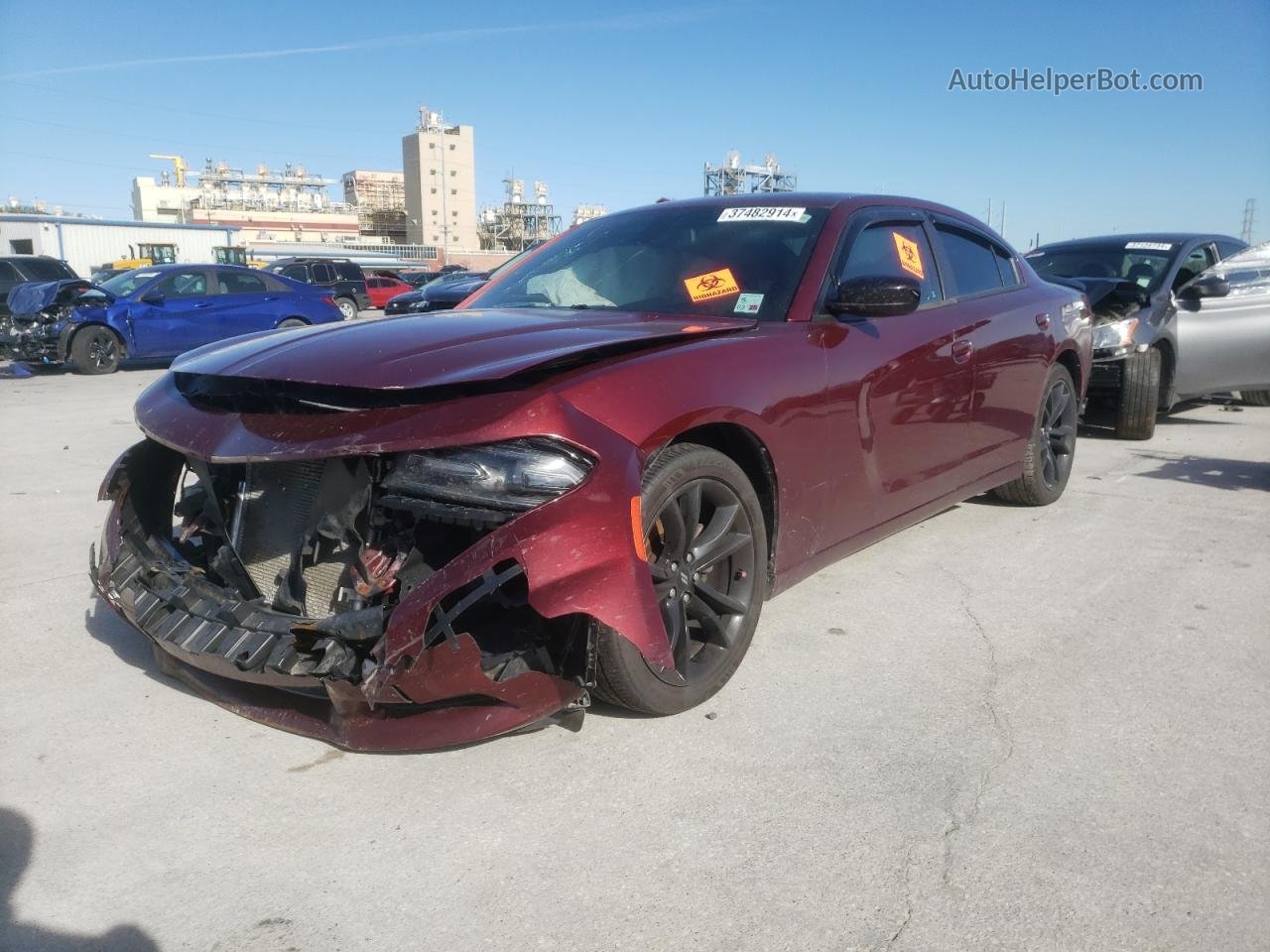 2017 Dodge Charger Sxt Бордовый vin: 2C3CDXHG5HH537079