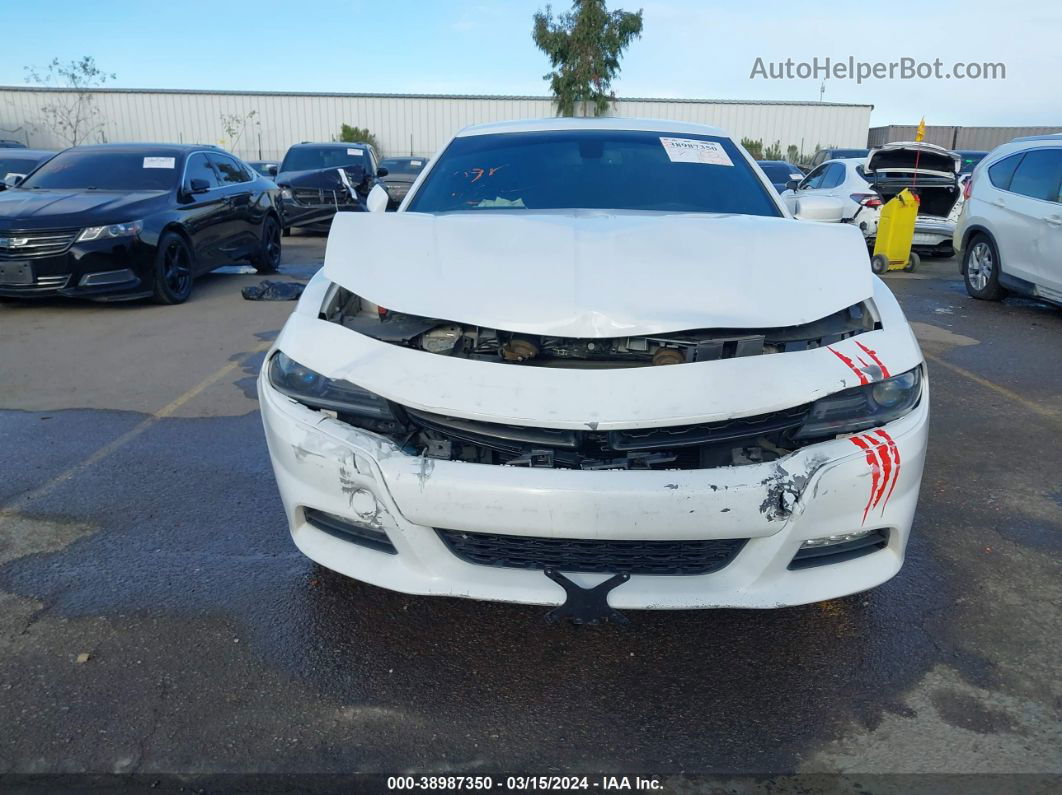 2017 Dodge Charger Sxt Rwd White vin: 2C3CDXHG5HH562256