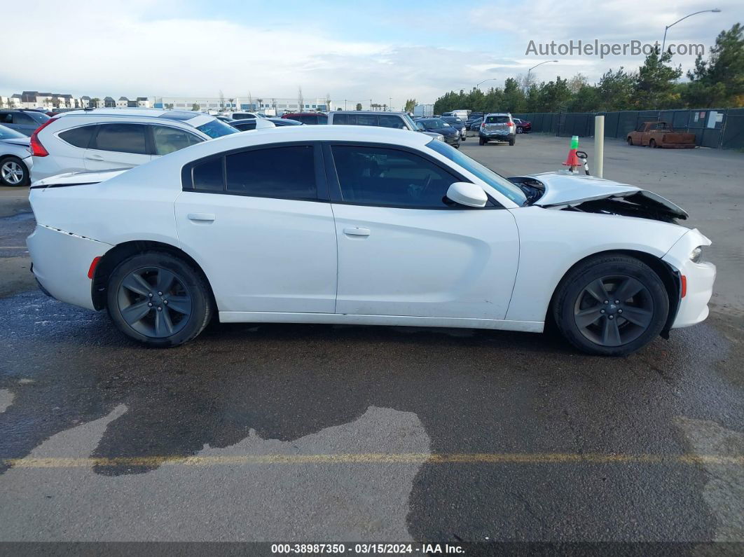 2017 Dodge Charger Sxt Rwd White vin: 2C3CDXHG5HH562256