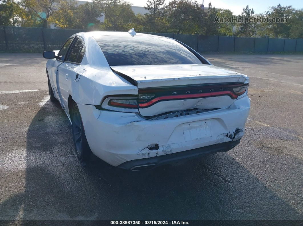 2017 Dodge Charger Sxt Rwd White vin: 2C3CDXHG5HH562256