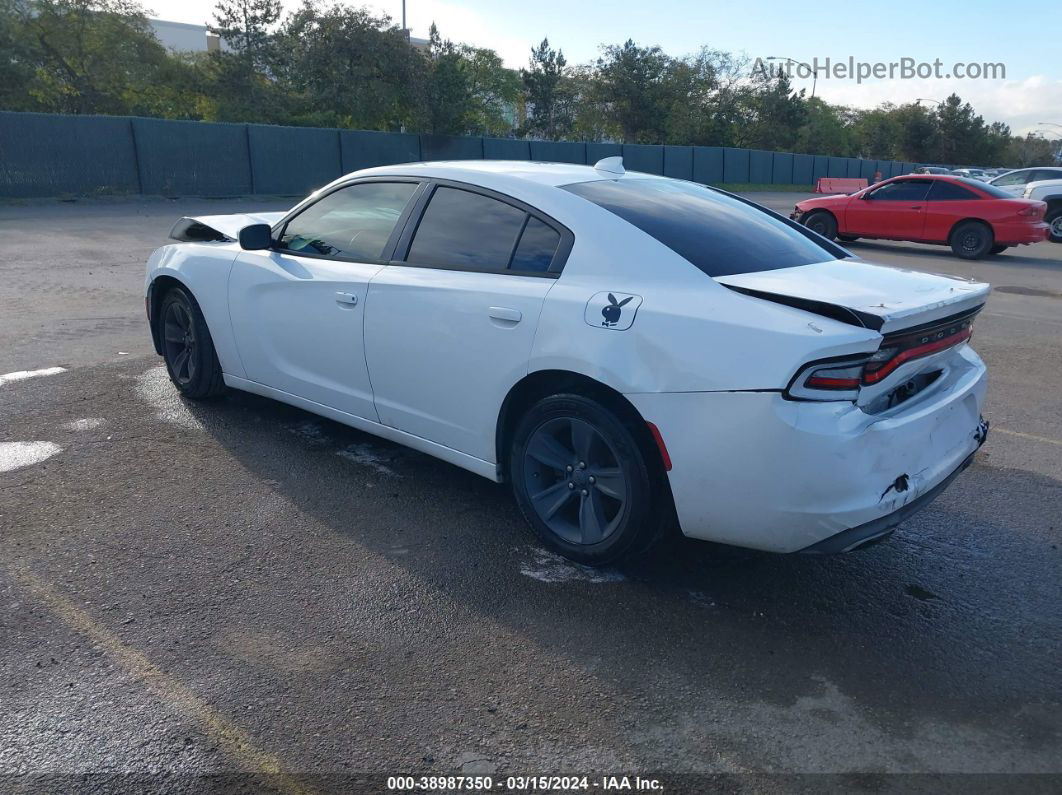 2017 Dodge Charger Sxt Rwd White vin: 2C3CDXHG5HH562256