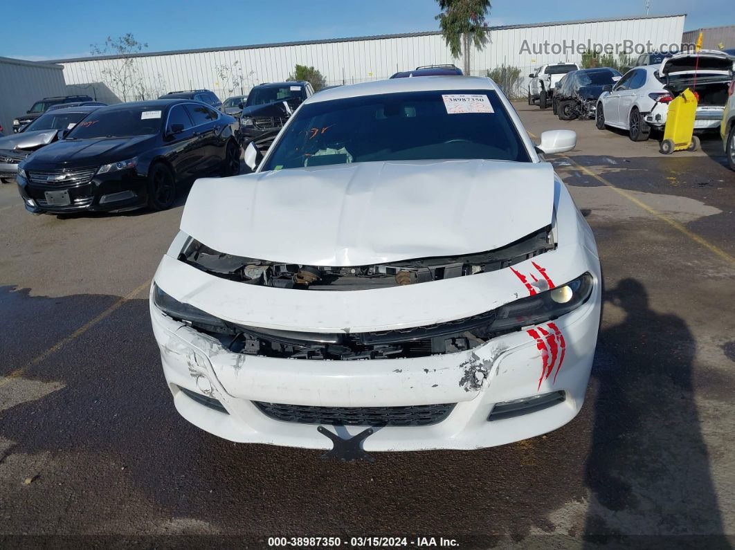 2017 Dodge Charger Sxt Rwd White vin: 2C3CDXHG5HH562256