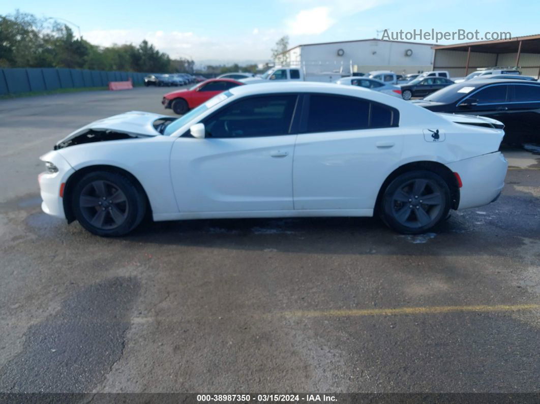 2017 Dodge Charger Sxt Rwd White vin: 2C3CDXHG5HH562256