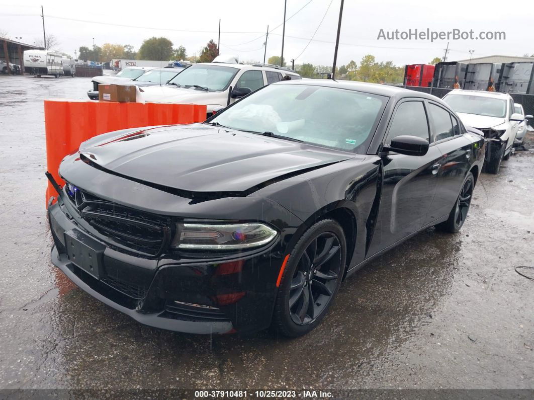 2017 Dodge Charger Sxt Rwd Black vin: 2C3CDXHG5HH623413