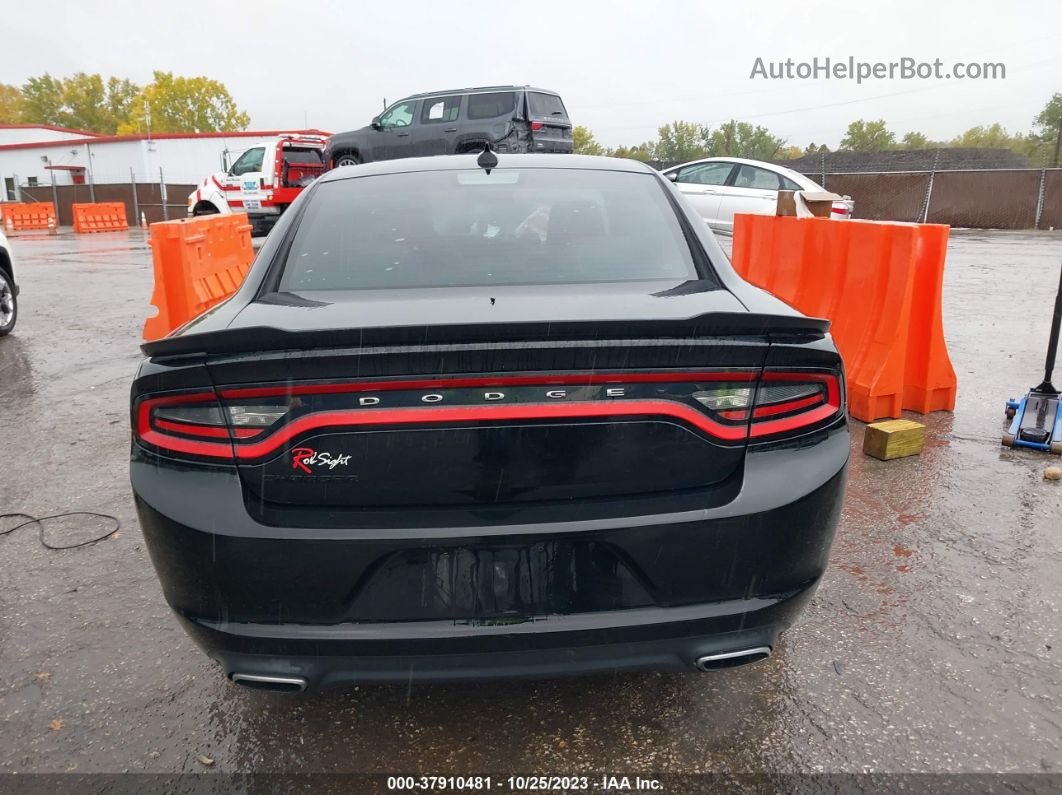 2017 Dodge Charger Sxt Rwd Black vin: 2C3CDXHG5HH623413