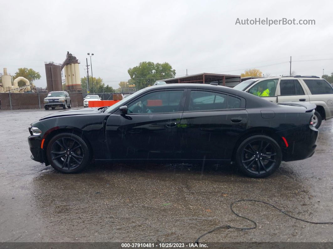 2017 Dodge Charger Sxt Rwd Black vin: 2C3CDXHG5HH623413