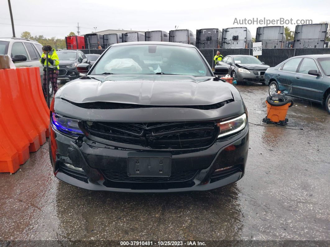 2017 Dodge Charger Sxt Rwd Black vin: 2C3CDXHG5HH623413