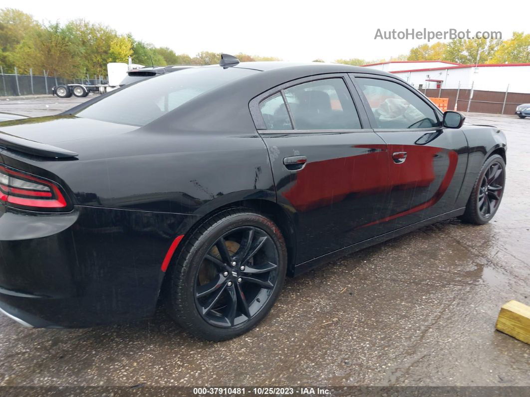 2017 Dodge Charger Sxt Rwd Black vin: 2C3CDXHG5HH623413