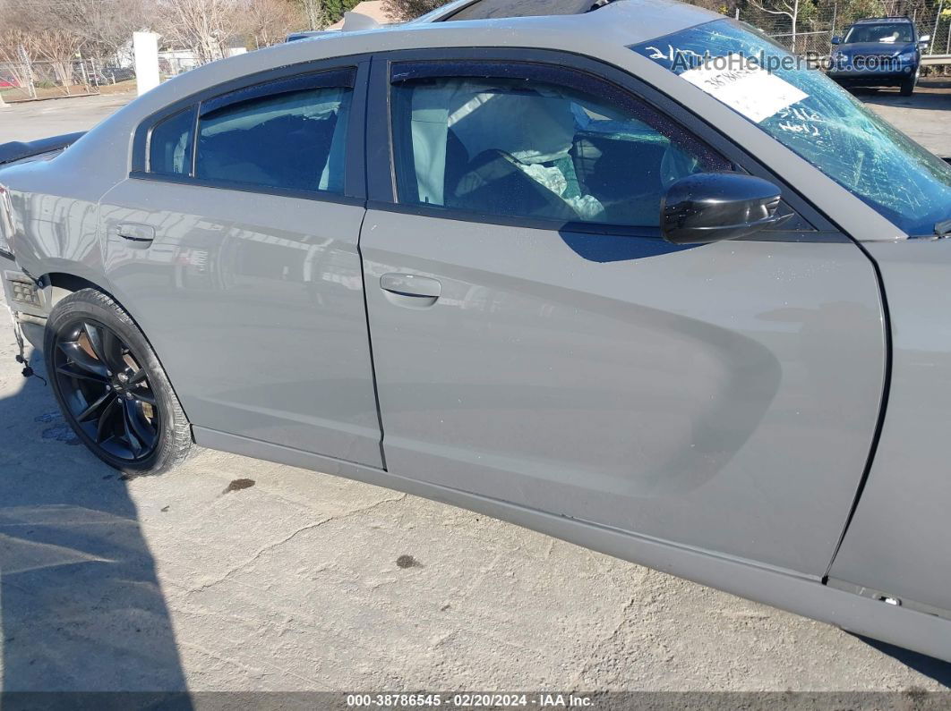 2018 Dodge Charger Sxt Plus Rwd Gray vin: 2C3CDXHG5JH119739