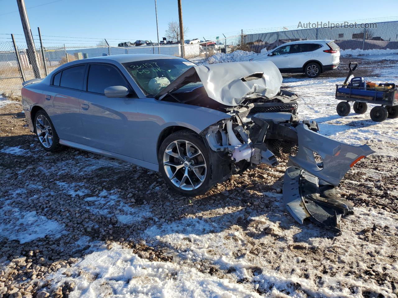 2021 Dodge Charger Gt Серебряный vin: 2C3CDXHG5MH506523