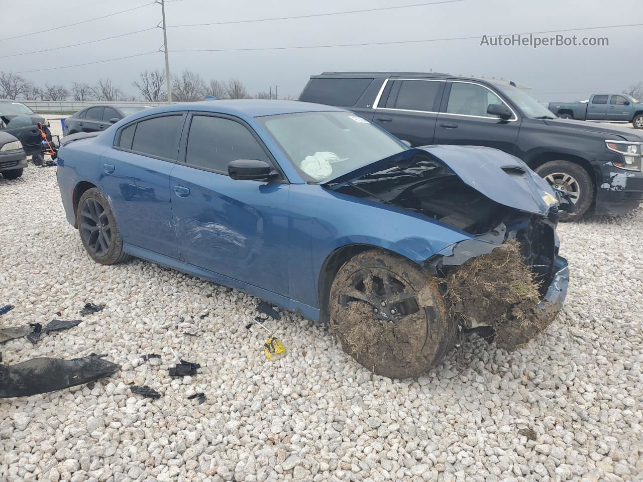 2021 Dodge Charger Gt Blue vin: 2C3CDXHG5MH532099