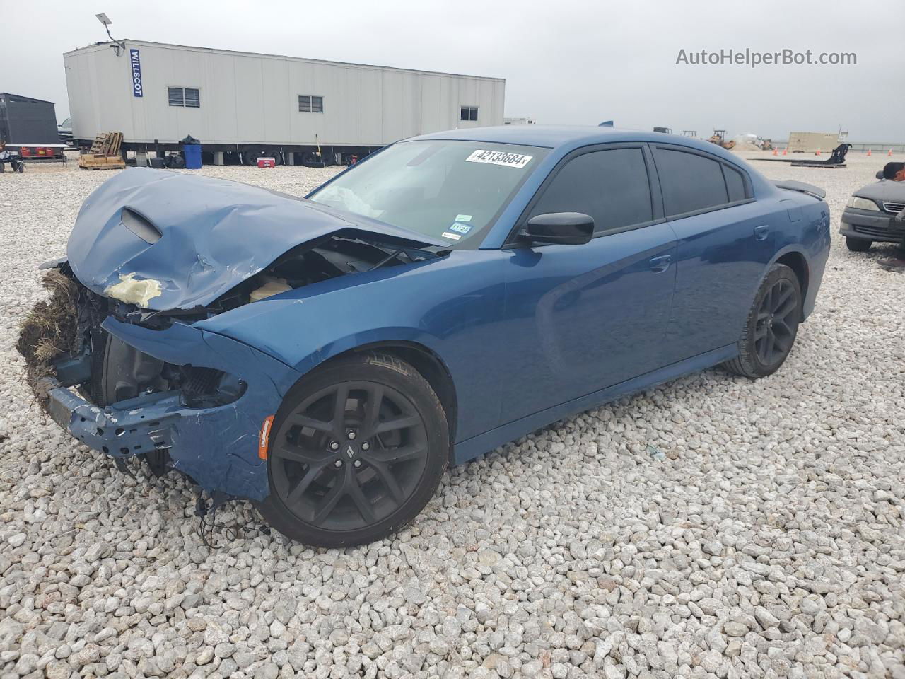 2021 Dodge Charger Gt Синий vin: 2C3CDXHG5MH532099