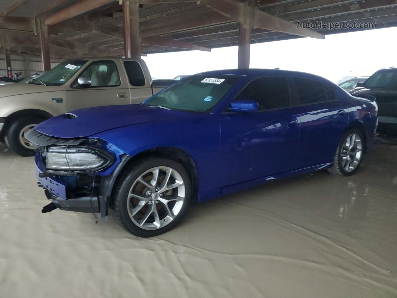 2021 Dodge Charger Gt Blue vin: 2C3CDXHG5MH581531