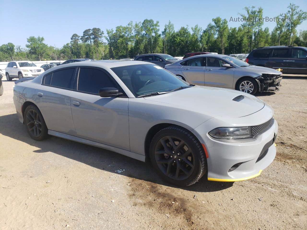 2021 Dodge Charger Gt Серый vin: 2C3CDXHG5MH634048