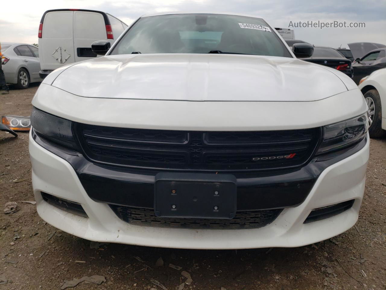 2016 Dodge Charger Sxt White vin: 2C3CDXHG6GH246881