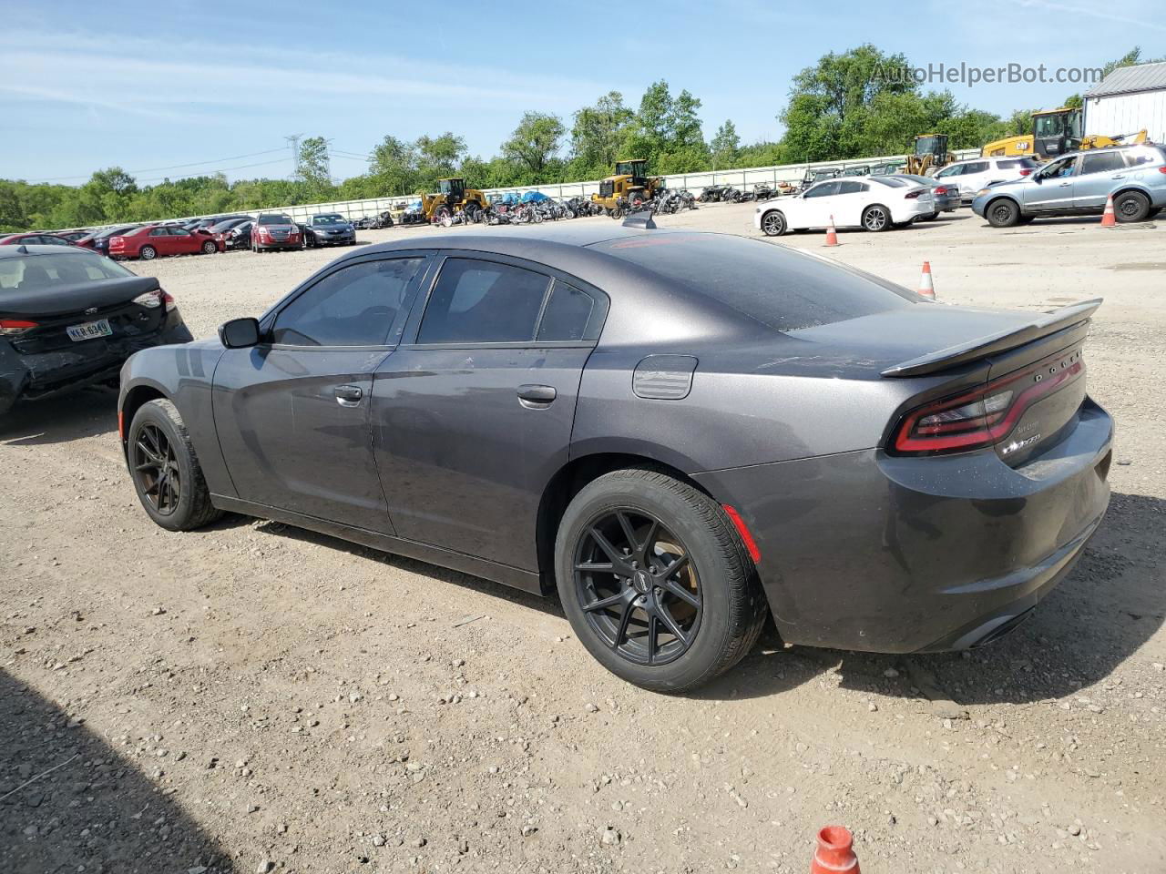 2016 Dodge Charger Sxt Black vin: 2C3CDXHG6GH355289