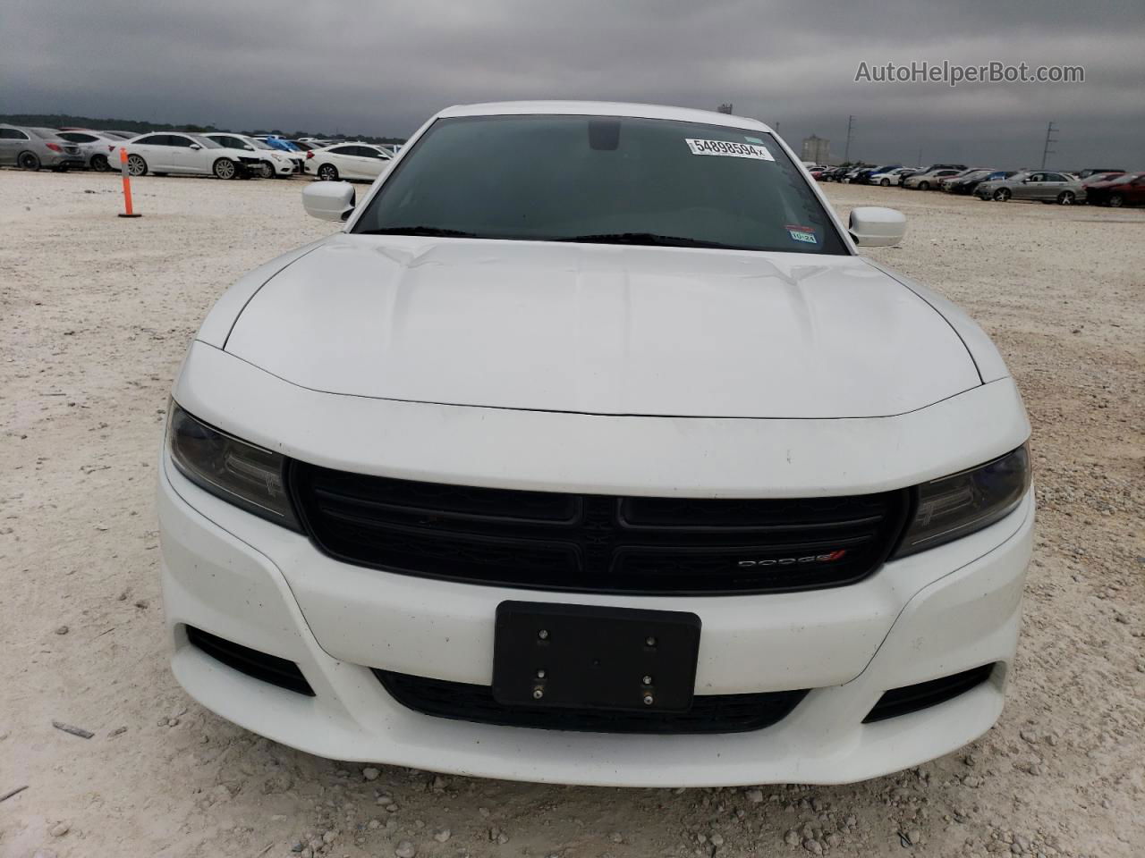 2017 Dodge Charger Sxt White vin: 2C3CDXHG6HH522882