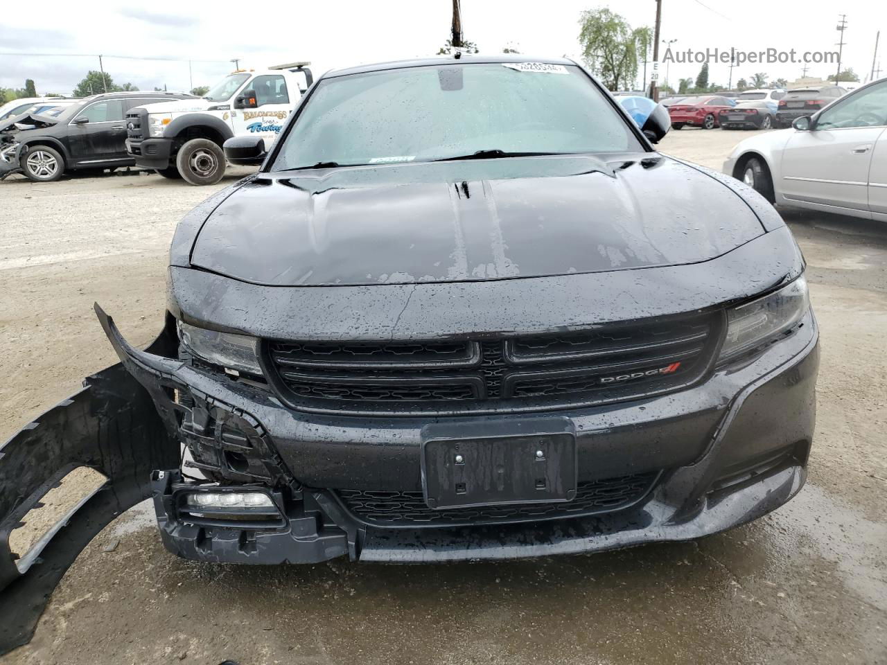 2017 Dodge Charger Sxt Black vin: 2C3CDXHG6HH524230