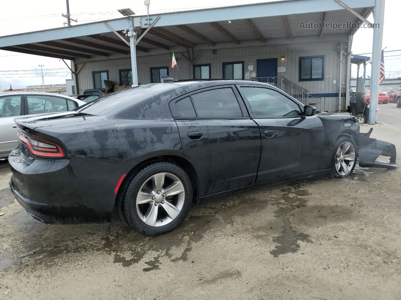 2017 Dodge Charger Sxt Black vin: 2C3CDXHG6HH524230