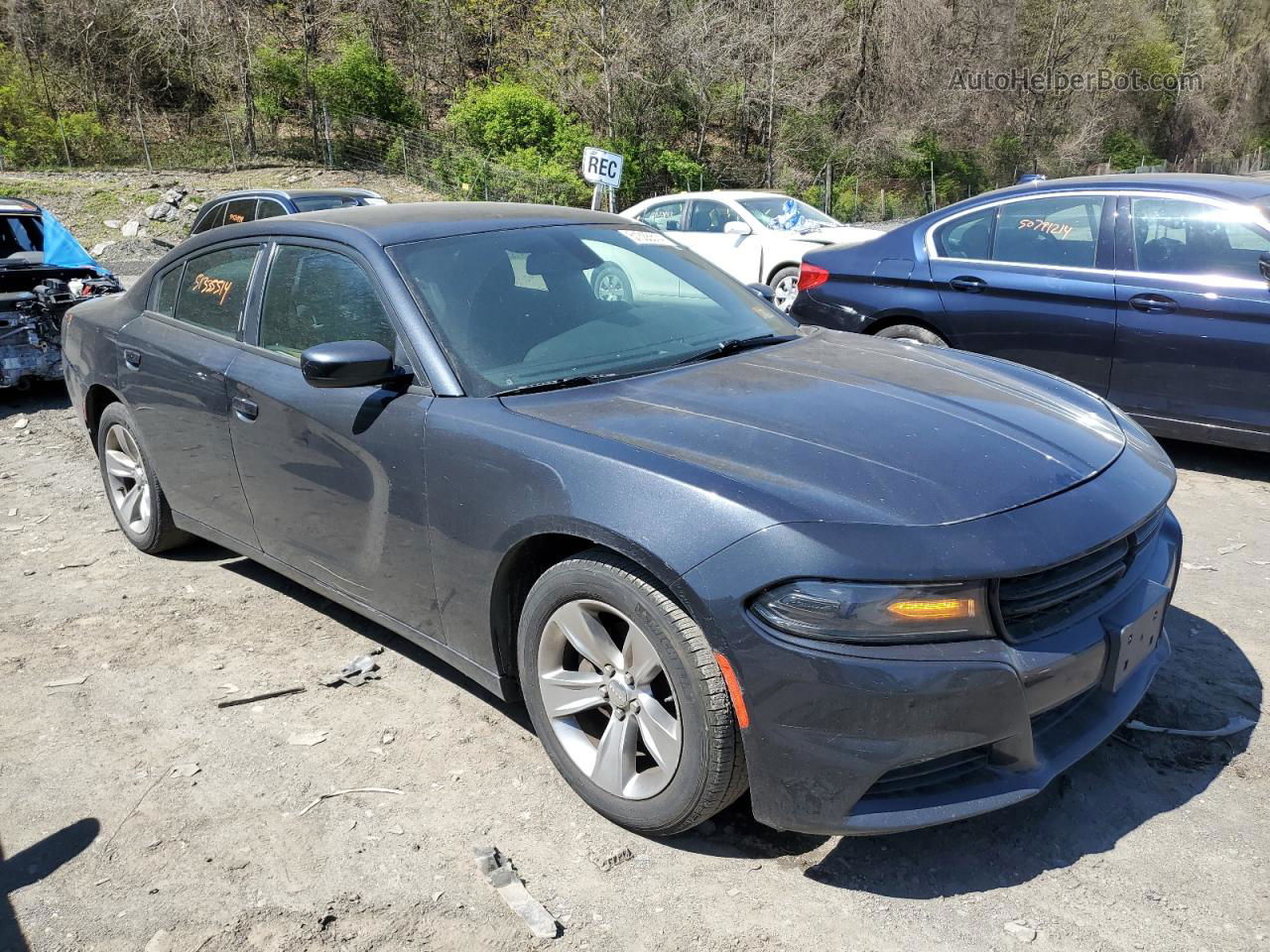 2017 Dodge Charger Sxt Серый vin: 2C3CDXHG6HH562802