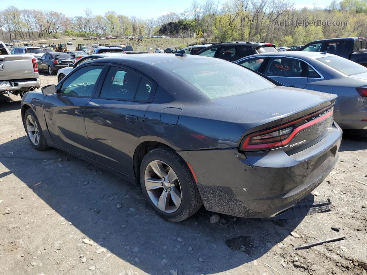 2017 Dodge Charger Sxt Gray vin: 2C3CDXHG6HH562802