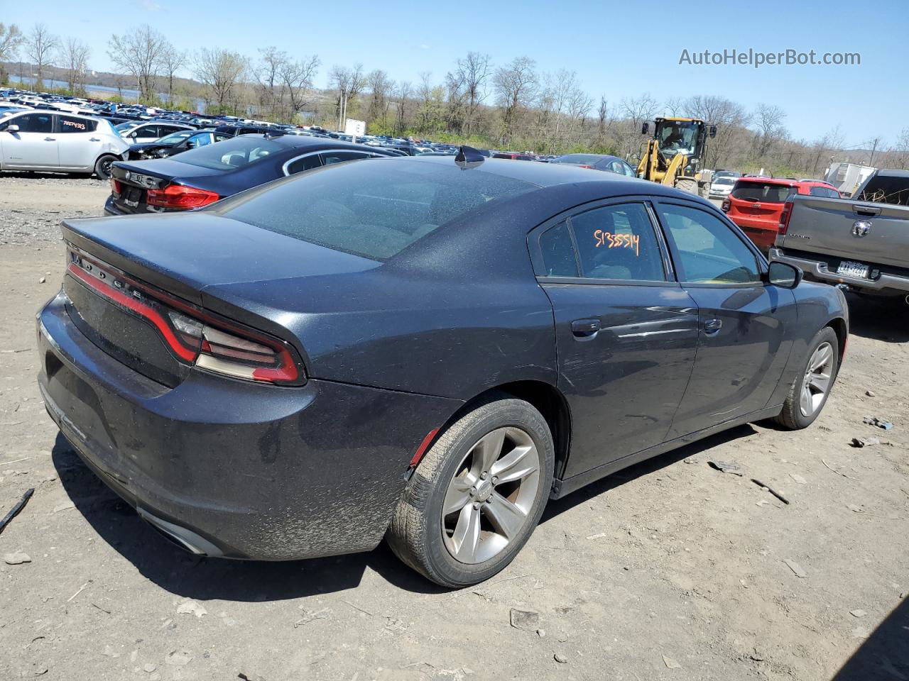 2017 Dodge Charger Sxt Серый vin: 2C3CDXHG6HH562802