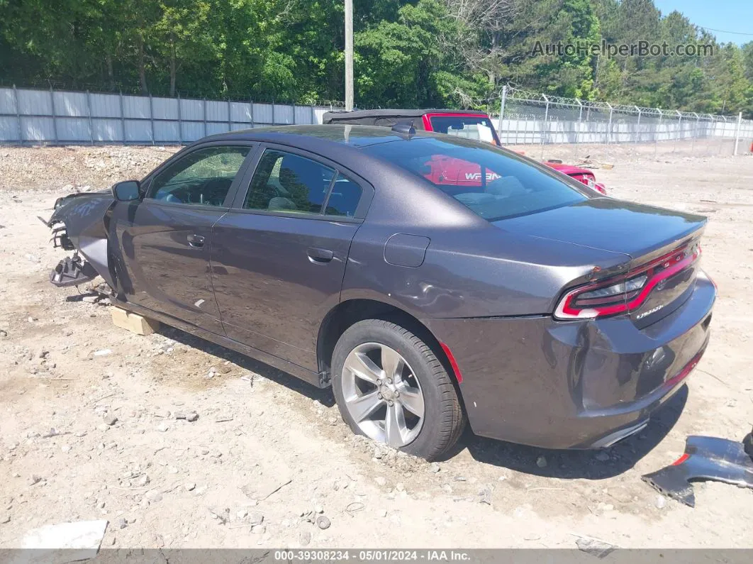 2017 Dodge Charger Sxt Rwd Gray vin: 2C3CDXHG6HH595217