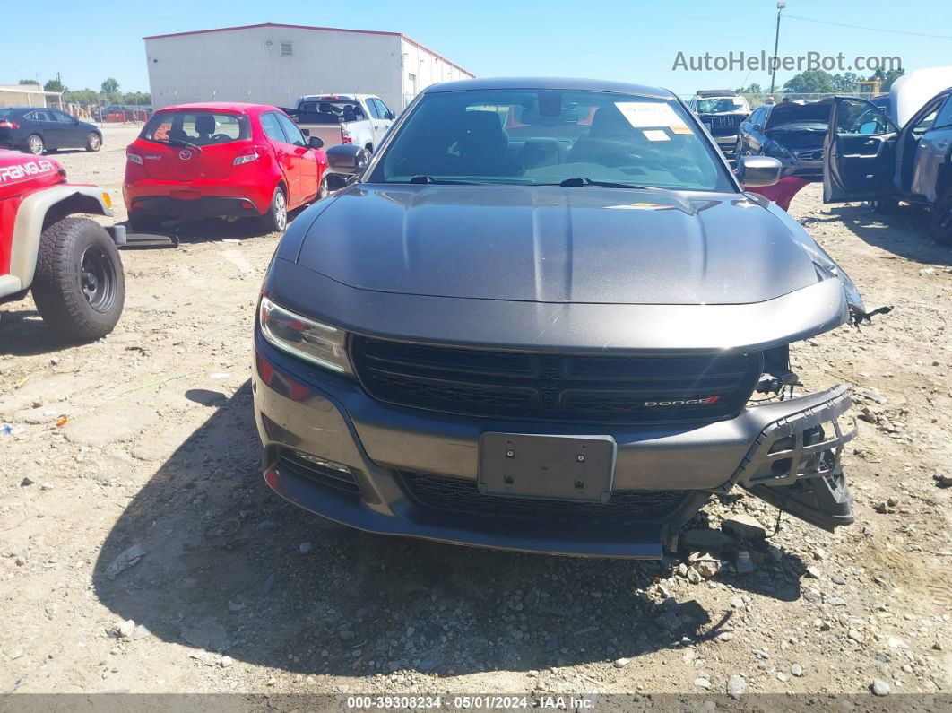 2017 Dodge Charger Sxt Rwd Gray vin: 2C3CDXHG6HH595217