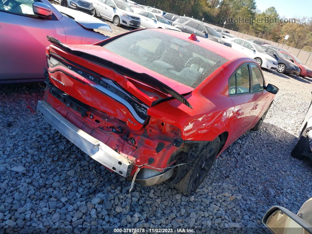 2017 Dodge Charger Sxt Rwd Red vin: 2C3CDXHG6HH615238