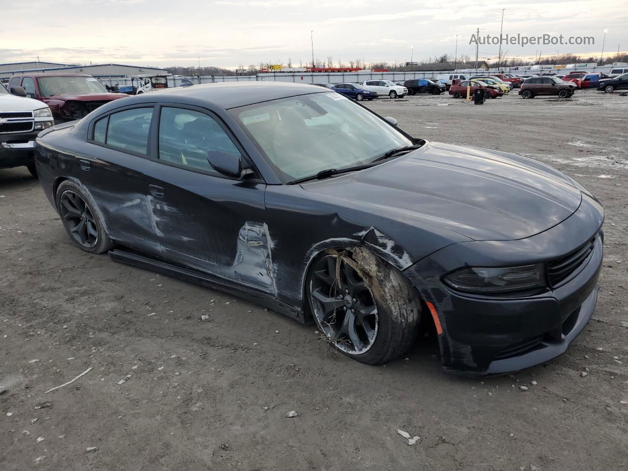 2017 Dodge Charger Sxt Серый vin: 2C3CDXHG6HH628054