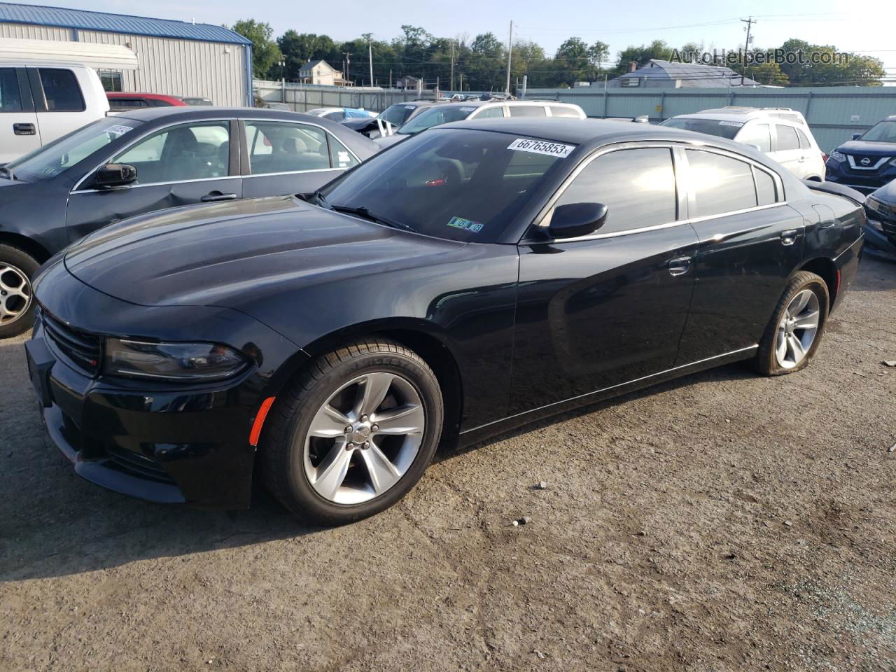 2018 Dodge Charger Sxt Plus Черный vin: 2C3CDXHG6JH125131