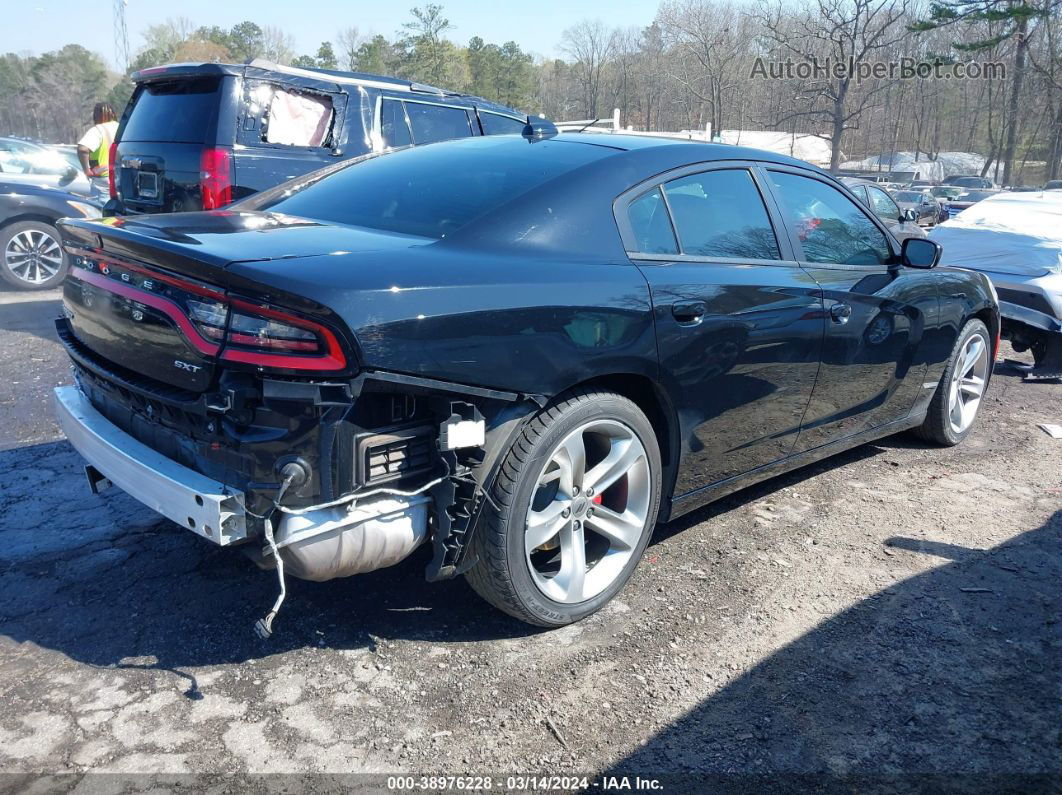 2018 Dodge Charger Sxt Plus Rwd Black vin: 2C3CDXHG6JH185944