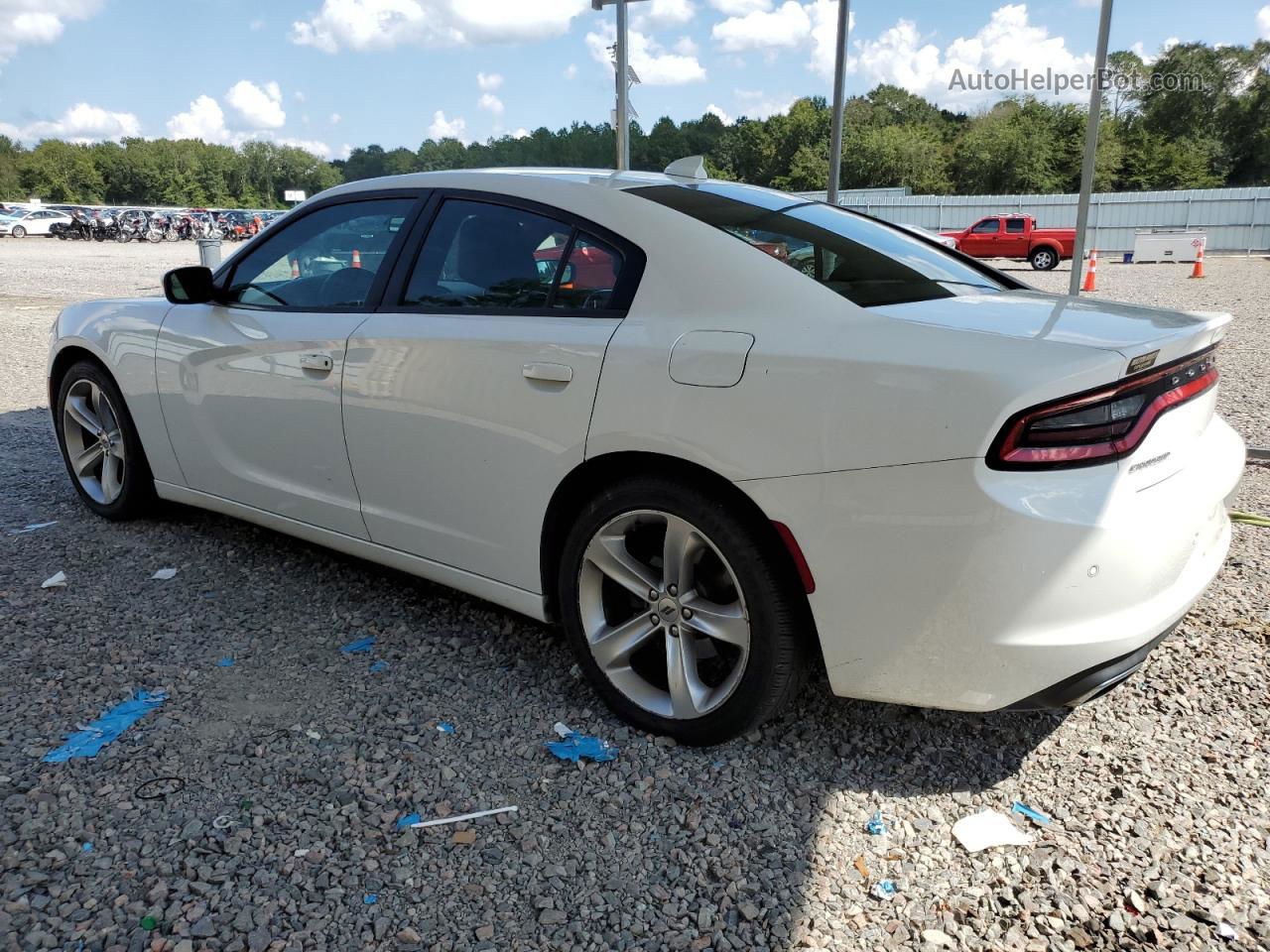 2018 Dodge Charger Sxt Plus White vin: 2C3CDXHG6JH188522