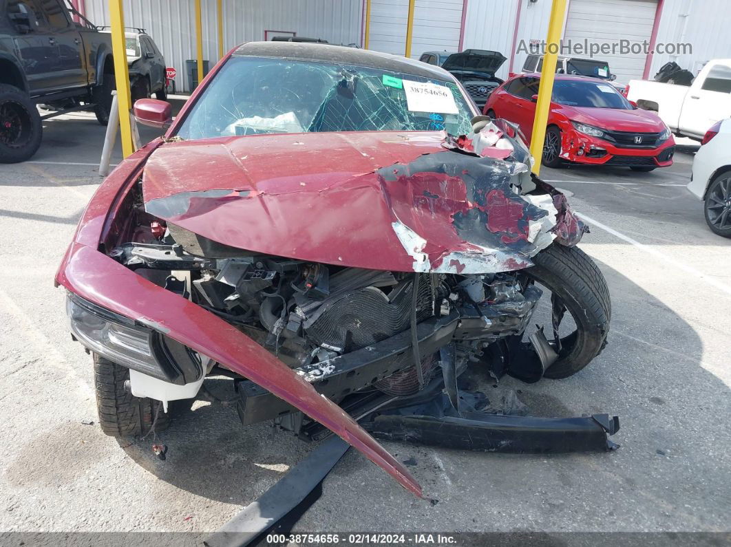 2018 Dodge Charger Sxt Plus Rwd Burgundy vin: 2C3CDXHG6JH319254