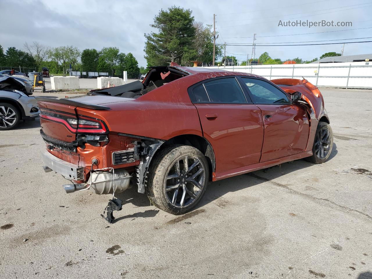 2021 Dodge Charger Gt Orange vin: 2C3CDXHG6MH648539